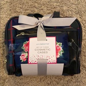 Liz Claiborne Cosmetic Cases Set of 3